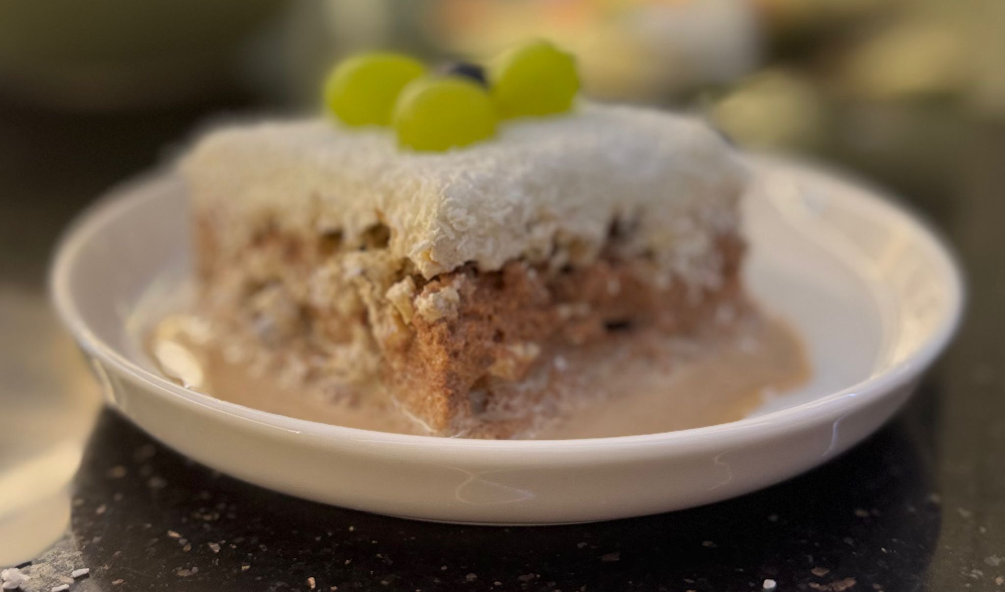 Coconut Walnut Milk Cake
